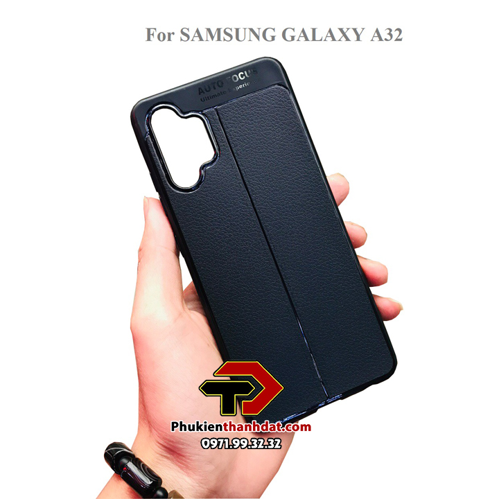 Ốp lưng SamSung Galaxy A32 silicon giả da Auto Focus