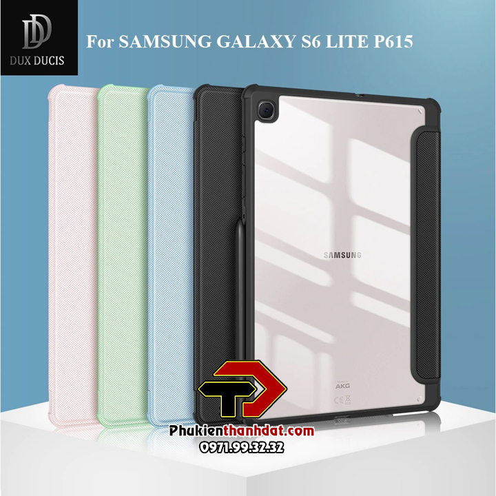 Bao da chống sốc SamSung Galaxy Tab S6 Lite có ngăn đựng bút chính hãng Dux Ducis Toby