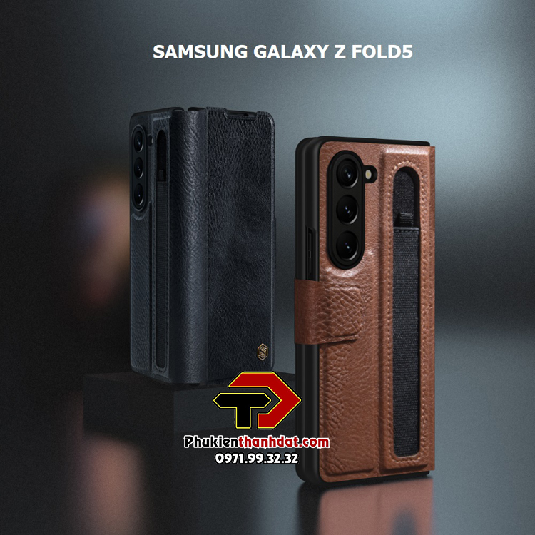 Bao da SamSung Galaxy Z Fold5 chính hãng Nillkin Aoge Leather Cover